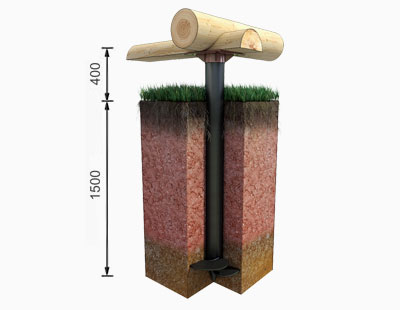 Свайно-винтовой фундамент