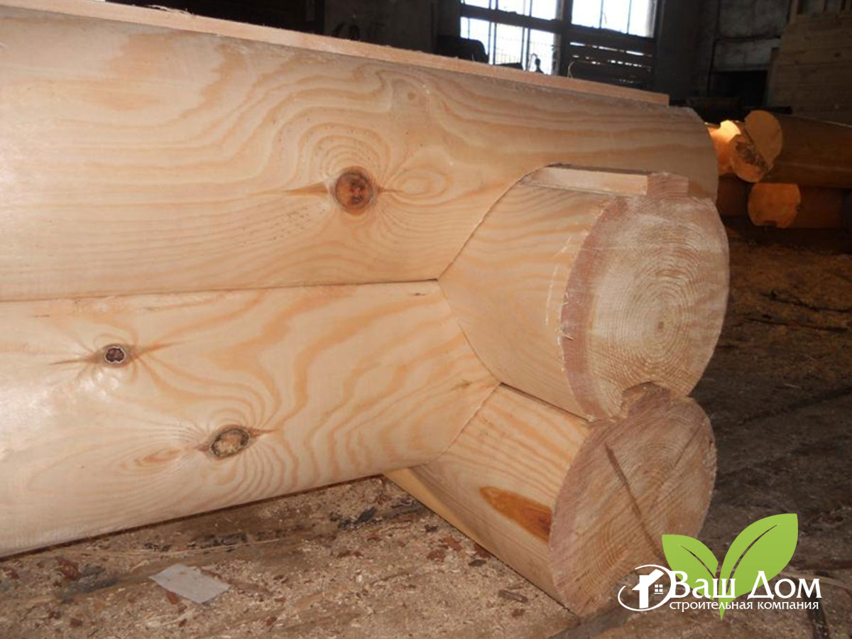 Финские дома из оцилиндрованного бревна (финский паз)