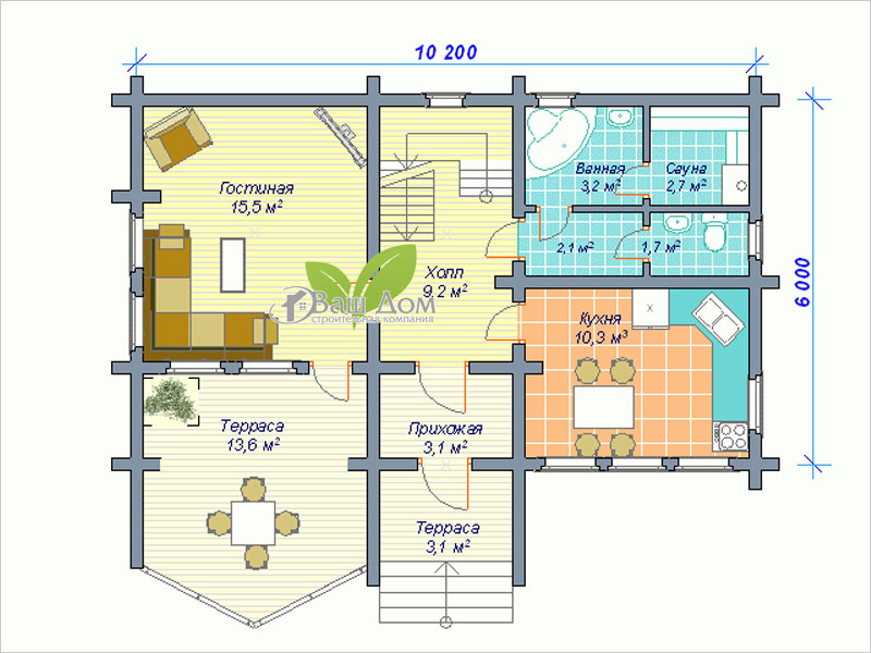 Проект дома Д-102 Проект дома Д-102